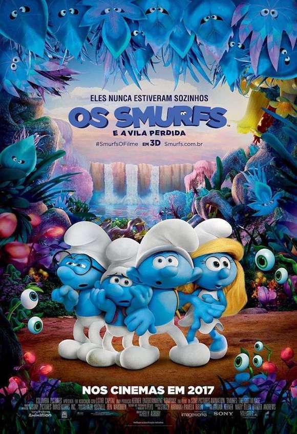 Cartaz do Filme Os Smurfs e a Vila Perdida