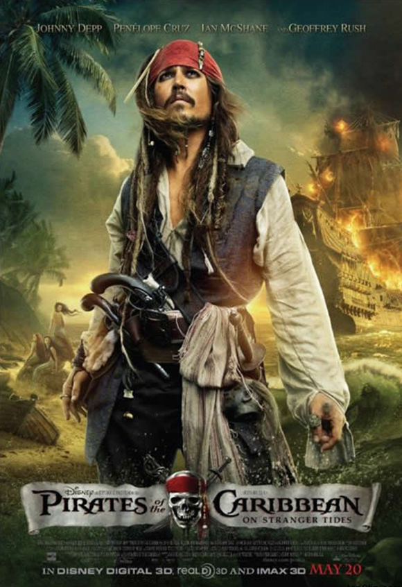 Cartaz do Filme Piratas do Caribe - Navegando em Águas Misteriosas