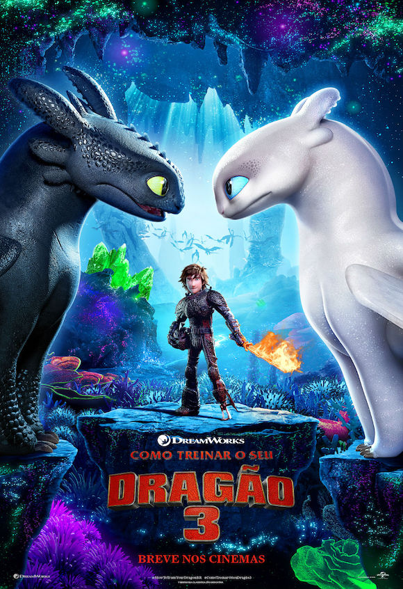 Cartaz do Filme Como treinar seu dragão 3