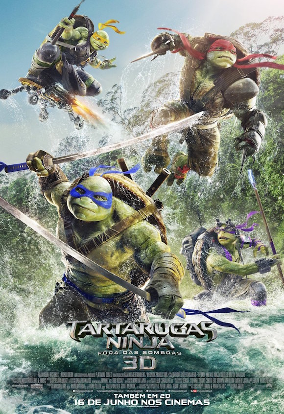 Cartaz do Filme As Tartarugas Ninja: Fora das Sombras