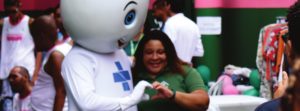 Ação com a comunidade no CAMP Mangueira