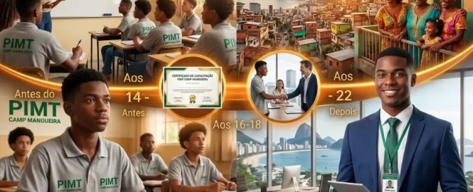 Jovens formados pelo CAMP Mangueira